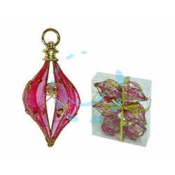 Ferramenta1.com | Sfere ovali in rete colore rosso - PZ 1