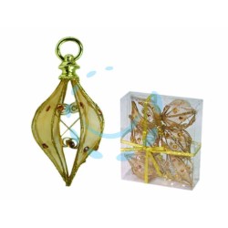 Ferramenta1.com | Sfere ovali in rete colore oro - PZ 1