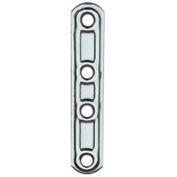 Ferramenta1.com | Piastra 163/in lastrina diritta inox 4 fori  60 mm - PZ 20