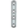 Ferramenta1.com | Piastra 163/in lastrina diritta inox 4 fori  60 mm - PZ 20