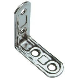 Ferramenta1.com | Piastra 164/in lastrina angolare inox 4 fori 50x50 mm - PZ 20