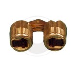 Ferramenta1.com | Cerniera cilindrica invisibile ottone d 14 mm** - PZ 24