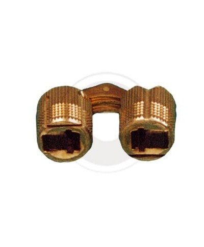 Ferramenta1.com | Cerniera cilindrica invisibile ottone d 16 mm** - PZ 24