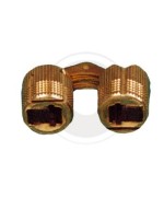 Ferramenta1.com | Cerniera cilindrica invisibile ottone d 16 mm** - PZ 24