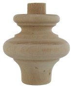 Ferramenta1.com | Piede in legno ontano 53014 80x 80 mm - PZ 8