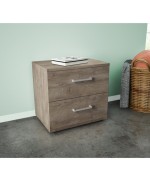 Ferramenta1.com | Kit comodino 2 cassetti 48x36x41 cm rovere k105 - PZ 1