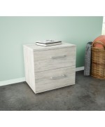 Ferramenta1.com | Kit comodino 2 cassetti 48x36x41 cm bianco ven.k083 - PZ 1