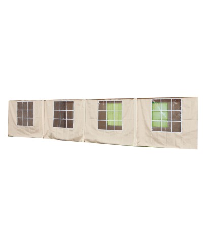 Ferramenta1.com | Set teli laterali p/gazebo big royal yf5005s bianco - CF 1
