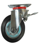 Ferramenta1.com | Ruota industriale d 125 piastra girev c/freno exp - PZ 1
