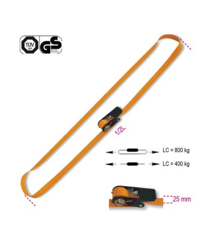 Ferramenta1.com | Robur 8188 c nastro ad anello a cric 25 mm x 5 m - PZ 3