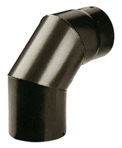 Ferramenta1.com | Gomito plus porcellanato 90 d 13 cm nero opaco - PZ 1