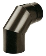 Ferramenta1.com | Gomito plus porcellanato 90 d 13 cm nero opaco - PZ 1