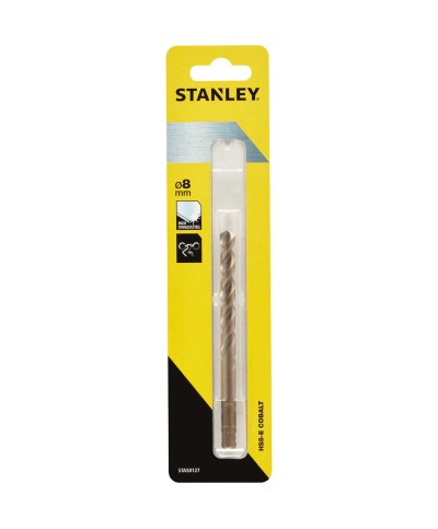Ferramenta1.com | Piranha stanley sta50127 (x50127) punta al cobalto 8 mm - PZ 1
