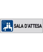 Ferramenta1.com | Etichetta adesiva 150x50 sala dattesa - PZ 10