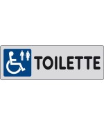 Ferramenta1.com | Etichetta adesiva 150x50 toilette (disabili) - PZ 10