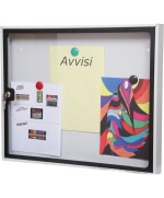 Ferramenta1.com | Bacheca fondo magnetico 58x6x48 cm silver nero - PZ 1