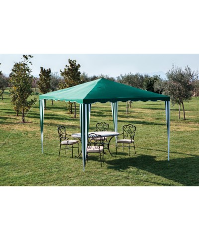 Ferramenta1.com | C gazebo in acciaio e poliestere 300x300 cm verde - PZ 1