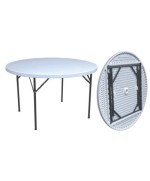 Ferramenta1.com | C tavolo in acciao e hdpe pieghevole d 122 cm - PZ 1