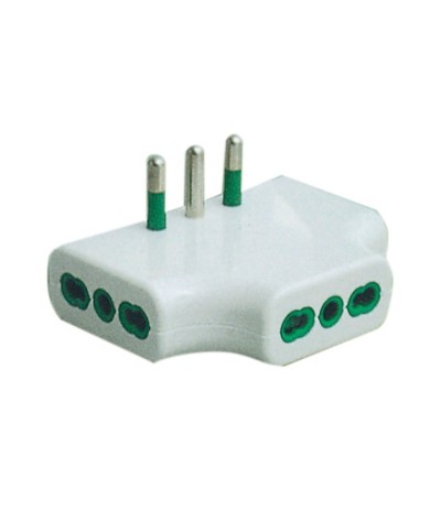 Ferramenta1.com | Fme 82.220 adattatore 16a 2p+t 3 prese 2p+t bipas - PZ 1