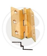 Ferramenta1.com | Cerniera fresata con collo ottone sat 50x40 mm** - PZ 24