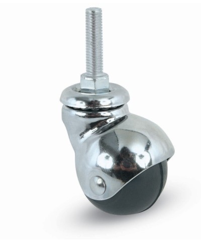 Ferramenta1.com | Ruota mobile d 30 mm a cuffia 165/b perno 8max30* - PZ 24