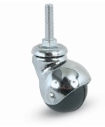 Ferramenta1.com | Ruota mobile d 30 mm a cuffia 165/b perno 8max30* - PZ 24