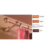 Ferramenta1.com | Bastone legno a strappo d 23 ciliegio 140cm c/supp. - PZ 1