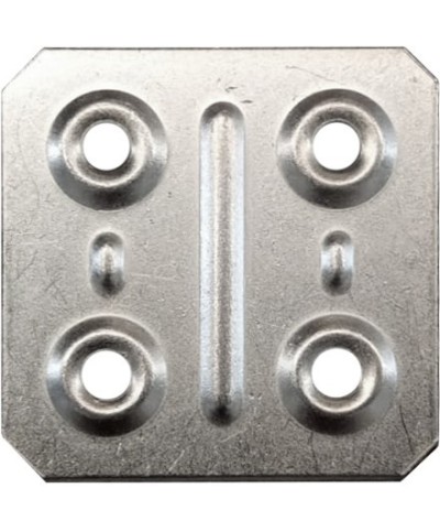 Ferramenta1.com | Piastrina quadra 4 fori 40x40 mm zincata** - PZ 200