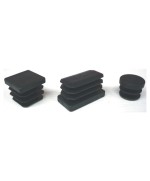 Ferramenta1.com | Puntale alettato rettangol 40x60 mm plast nero - PZ 50