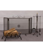 Ferramenta1.com | Set camino roccaraso ferro battuto 7 pz - CF 1