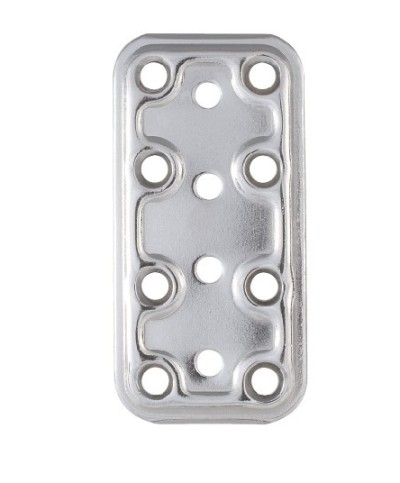 Ferramenta1.com | Piastra 745/in diritta inox 40x80 mm - PZ 5