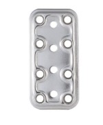 Ferramenta1.com | Piastra 745/in diritta inox 40x80 mm - PZ 5