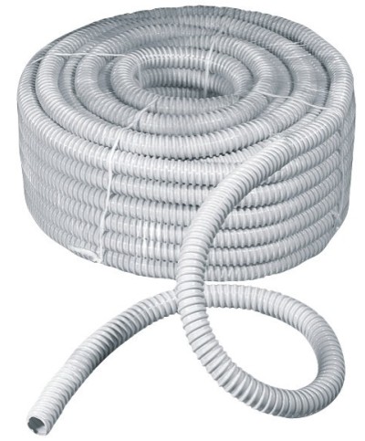 Ferramenta1.com | Guaina spiralata flessibile d 32 mm grigio - MT 30