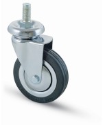 Ferramenta1.com | Ruota carrello d  80 mm gomma 155/b perno 12ma - PZ 4