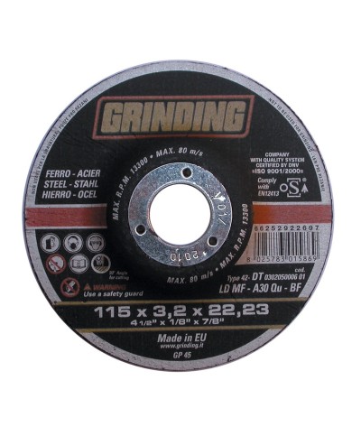 Ferramenta1.com | Grinding disco ferro depres 115x3,2 ldmf - PZ 50