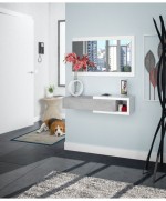 Ferramenta1.com | Kit ingresso 1 cassetto + speccho noon bianco cemento - PZ 1