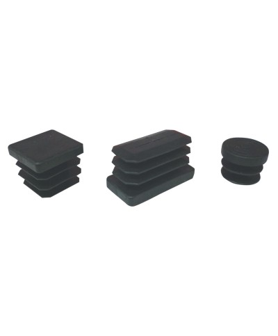 Ferramenta1.com | Puntale alettato tondo 32 mm plastica nero - PZ 100
