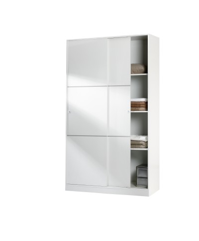 Ferramenta1.com | Kit armadio 2 ante scorrevoli 120x50xh200 bianco l. - PZ 1