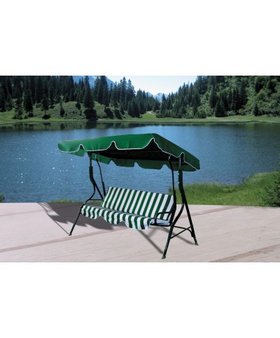 Ferramenta1.com | C dondolo in acciaio 3 posti verde - PZ 1