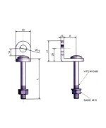 Ferramenta1.com | Potent occhiolo fisso acc per lucchetto 26/74 mm - PZ 1