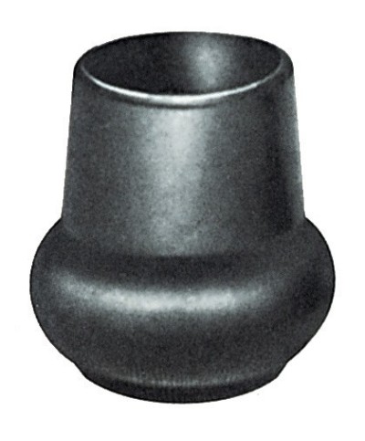 Ferramenta1.com | Sottopiede per tubo a pera nero 40 mm - PZ 20