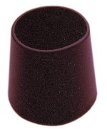 Ferramenta1.com | Sottosedia a goccia nero per tubo 35 mm - PZ 50