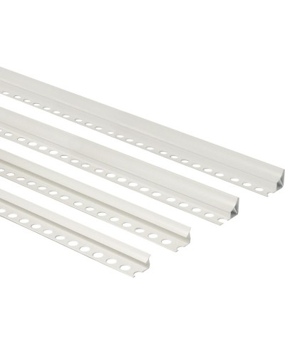 Ferramenta1.com | Sguscio pvc orizzontale 8 mm h 260 cm bianco - PZ 10