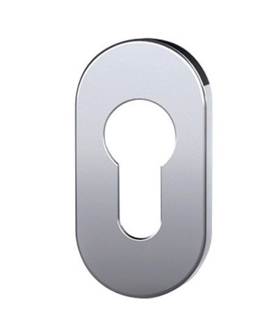 Ferramenta1.com | Bocchetta ovale bassa 28x6x60 inox sat f yale - PZ 10