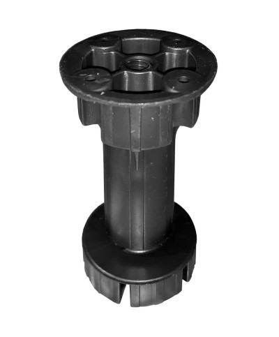 Ferramenta1.com | Piedino regolabile plastica d30x150mm nero cf 4 pz - CF 1