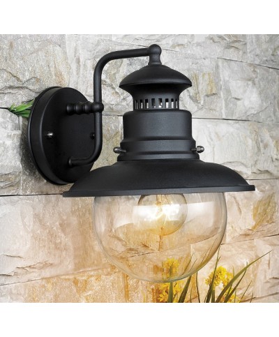 Ferramenta1.com | Lanterna marina 60w c/braccio nero - PZ 1