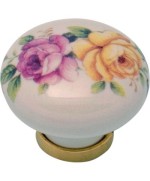 Ferramenta1.com | Pomolo porcellana tondo c/base f/21 31x26 mm - PZ 25
