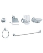 Ferramenta1.com | Serie bagno tondo cromo 6 pz* - CF 1