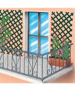 Ferramenta1.com | Traliccio estensibile in plastica bianco 2x1 m - PZ 5