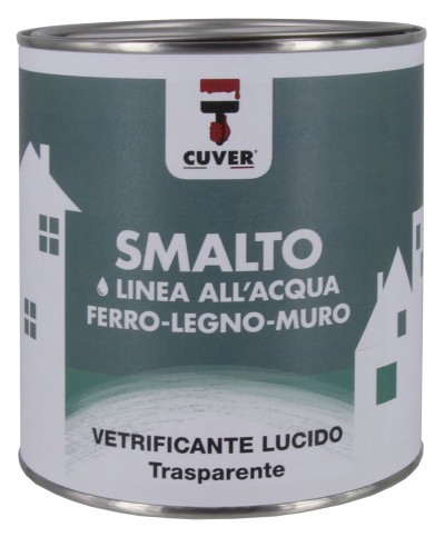 Ferramenta1.com | Smalto allacqua vetrificante cuver trasp luc 750 ml - PZ 1